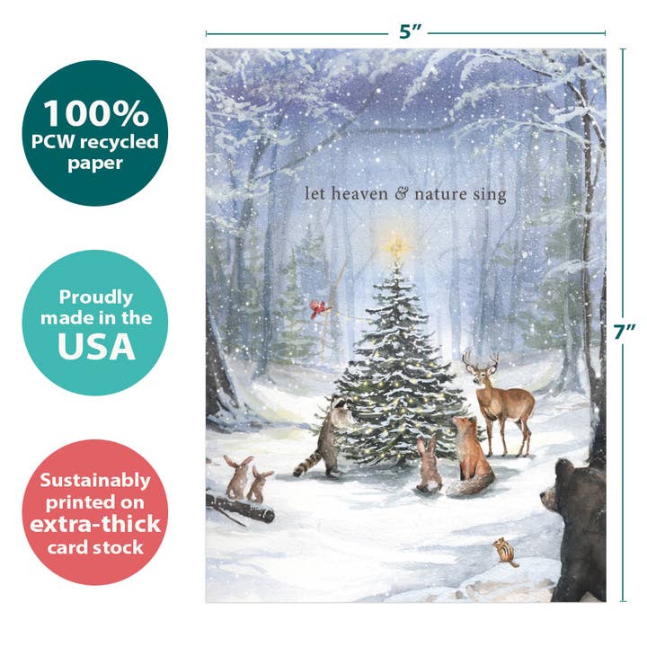 Tree-Free Greetings - Wholesale Christmas Card - Heaven and Nature Holiday SKU 223283