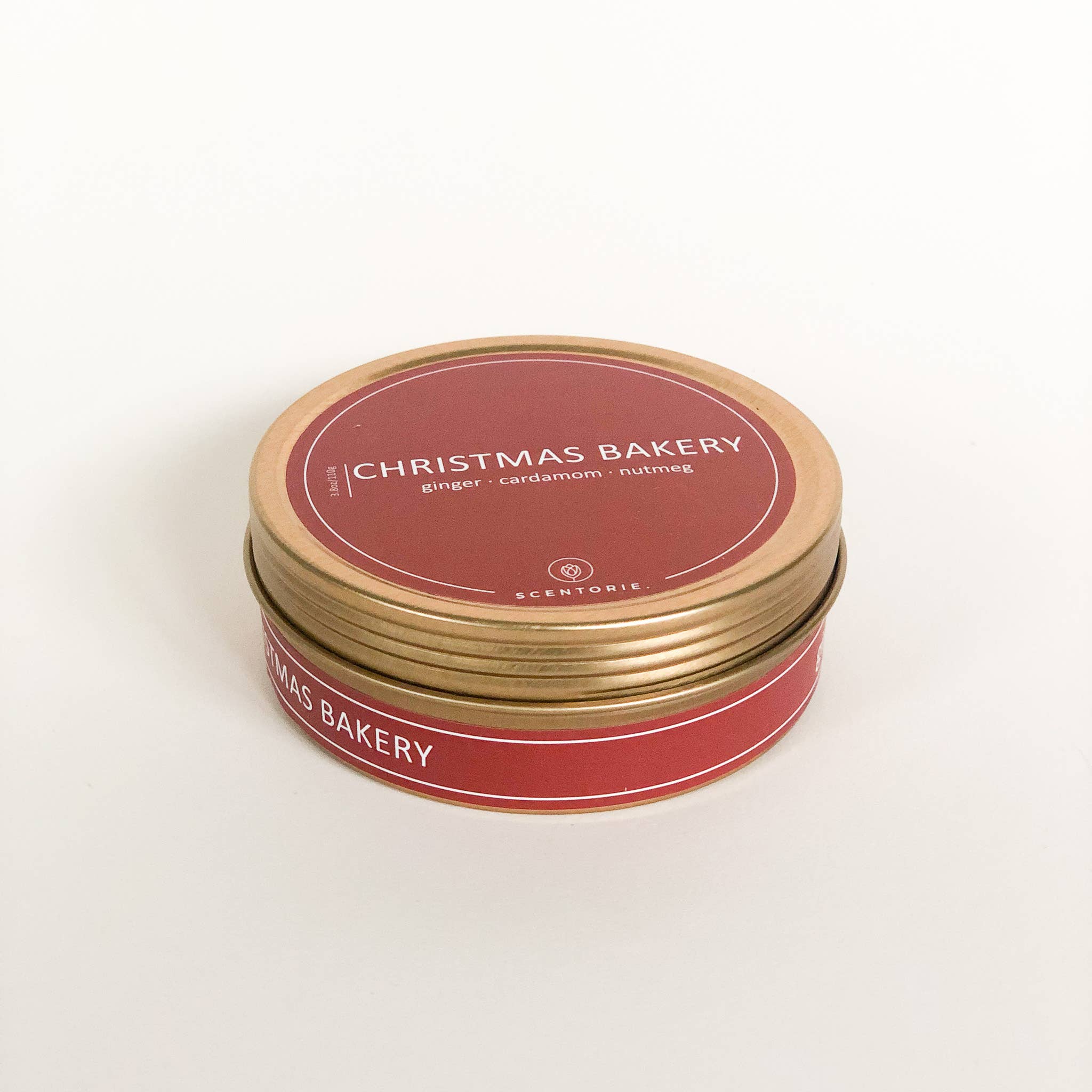 SCENTORIE. - Vente Bougies de voyage - Bougie parfumée cire de colza CHRISTMAS BAKERY 110 g / 20 h mèche en bois5
