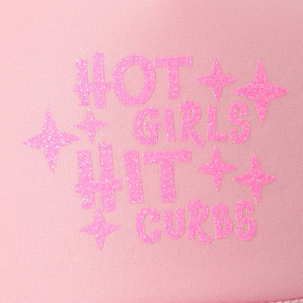 Fashion City - Wholesale Truckerpet - Dames - Heet Meiden Raken Stoepranden Glitter Logo Schuim Trucker Pet27