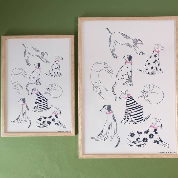 Knotty Knotty - Wholesale Art Print - Cool Pups – Art Print 3