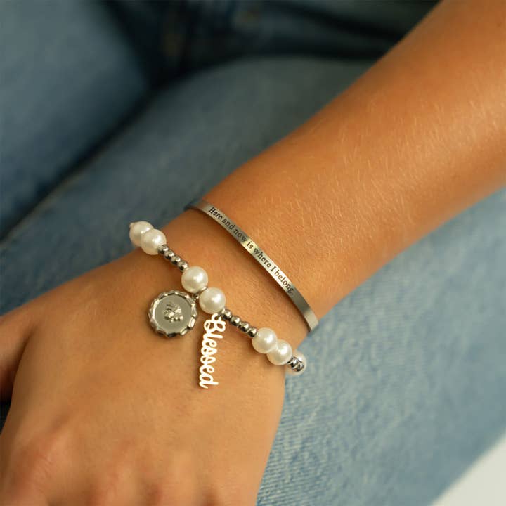 WJW - Wholesale Individual Charm/Pendant - 18K Gold PVD Stainless Steel Blessed Charm10