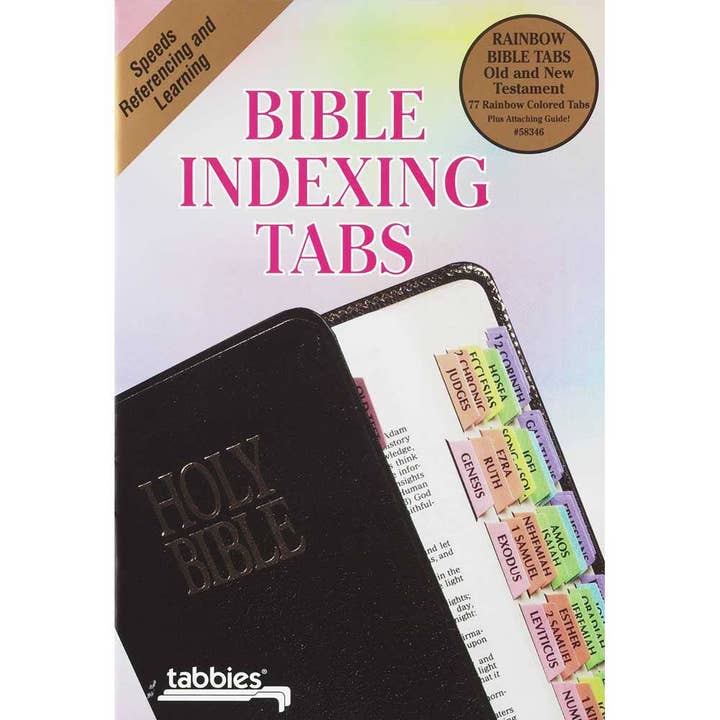 Rainbow Color Bible Indexing Tabs for wholesale by Cottage Garden