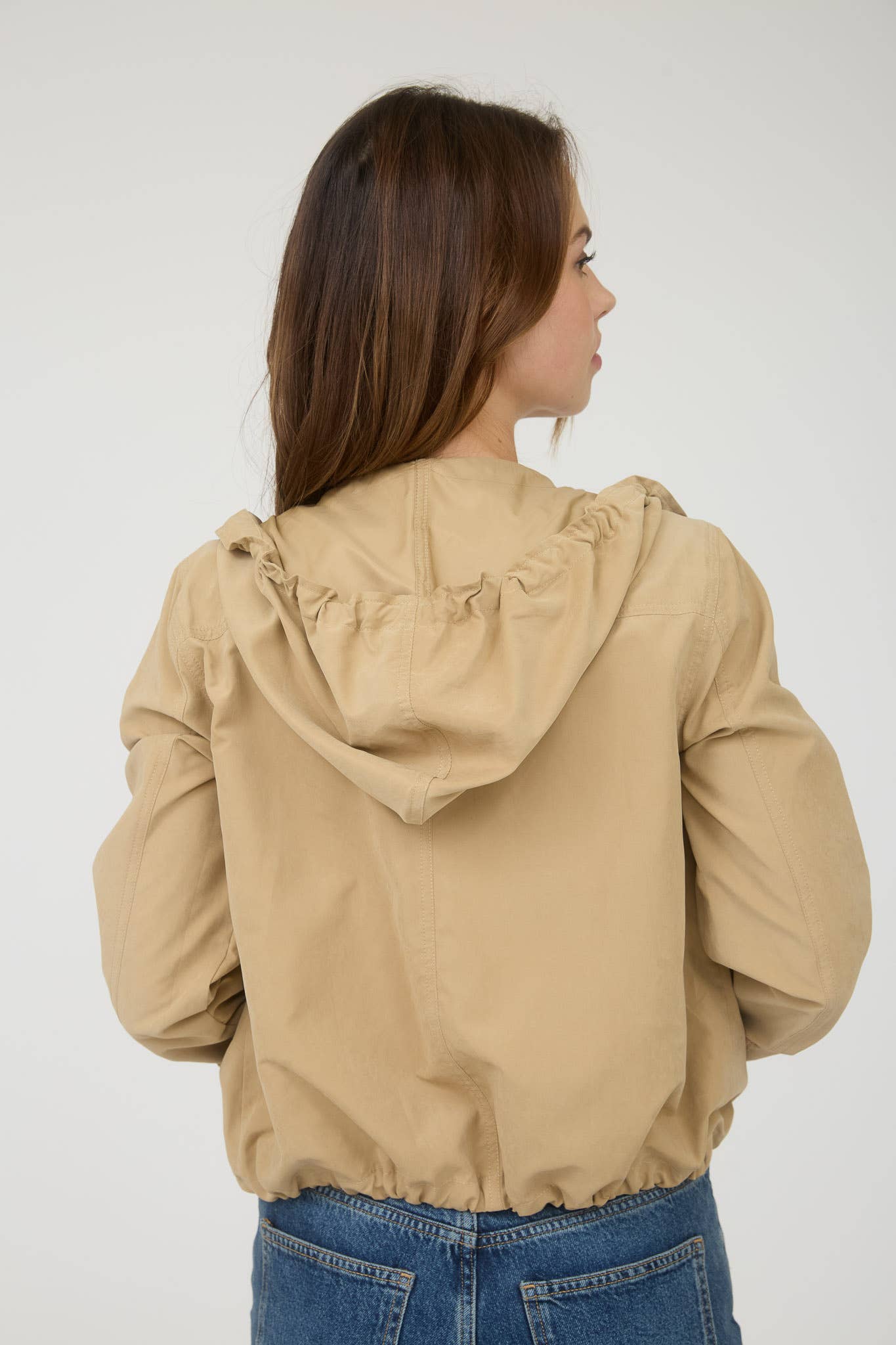 Blu Pepper - Wholesale Jacket - Women's - SNAP BUTTON ZIP UP HOODED JACKET29