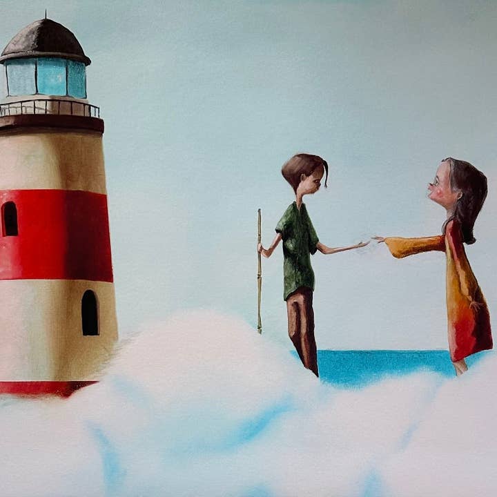 “Meeting at the lighthouse!” | Diego Santini for wholesale by Arte Focus