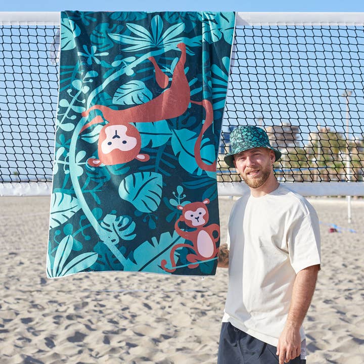 Beach Towel, fun bath towel JUNGLA 100x160 for wholesale by KYLIE CRAZY
