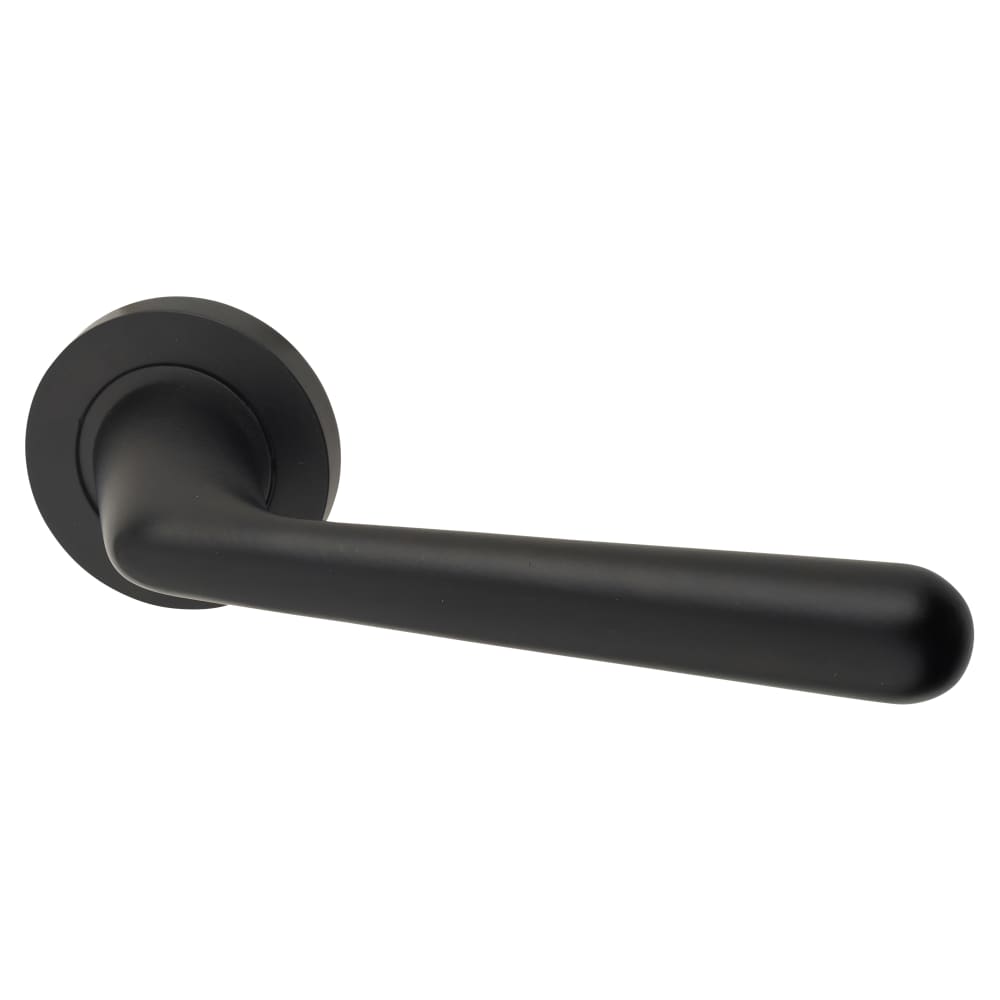 Diybasket – wholesale Knob/pull – Amelia Lever Door Handle on Rose - Matt Black0