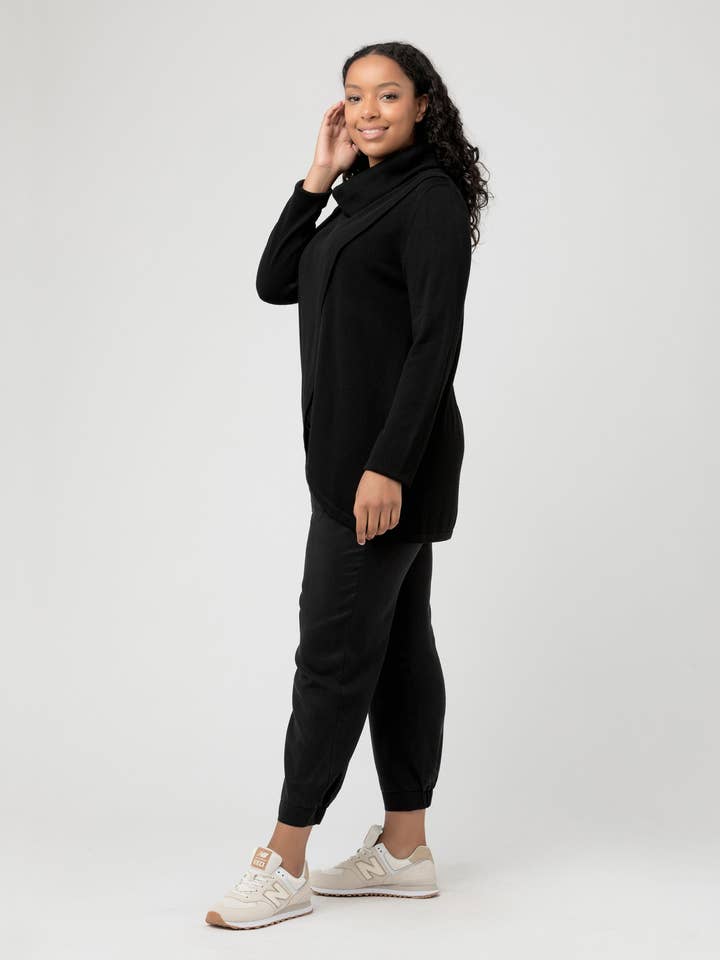 Cowl Neck Nursing Knit for wholesale by Ripe Maternity