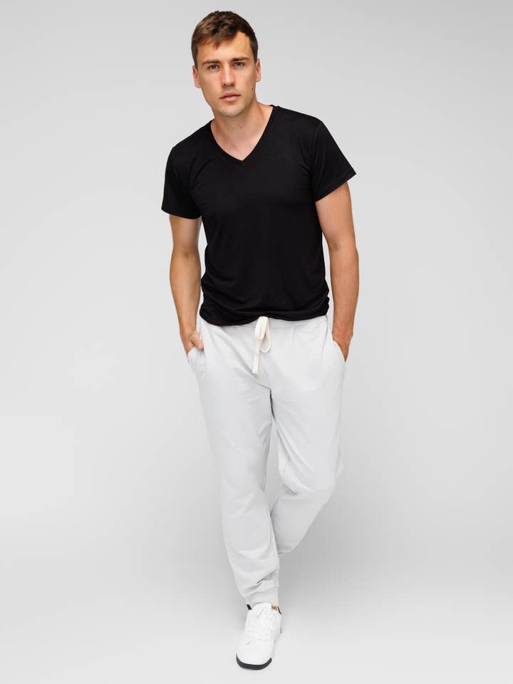 Bamboo V-neck Tee for wholesale by KRISTI