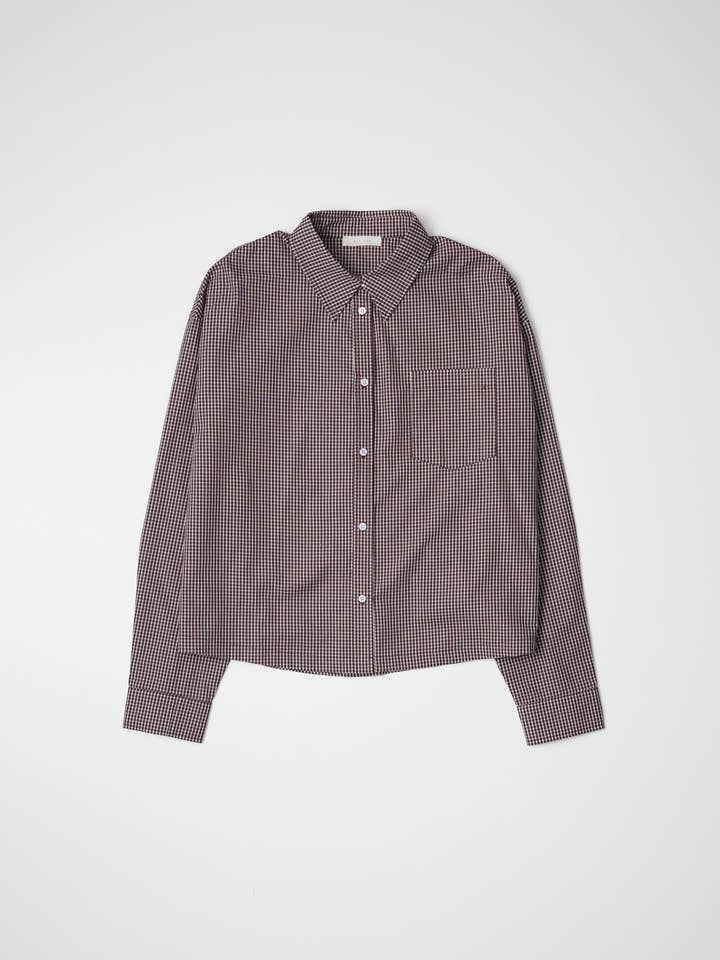 All Row - Wholesale Shirt - Women's - The Gates Top | Gingham Button-Down Shirt5