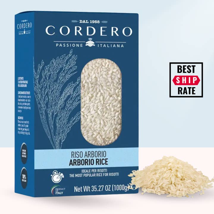 Cordero Arborio Rice Risotto 35.27 oz (1kg ) for wholesale by Casacella Foods