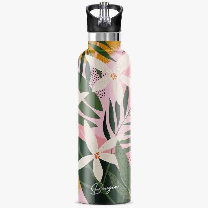 My Bougie Bottle - Wholesale Water Bottle - TIARE BLISS Island-inspired 25 oz Insulated Water Bottle 5