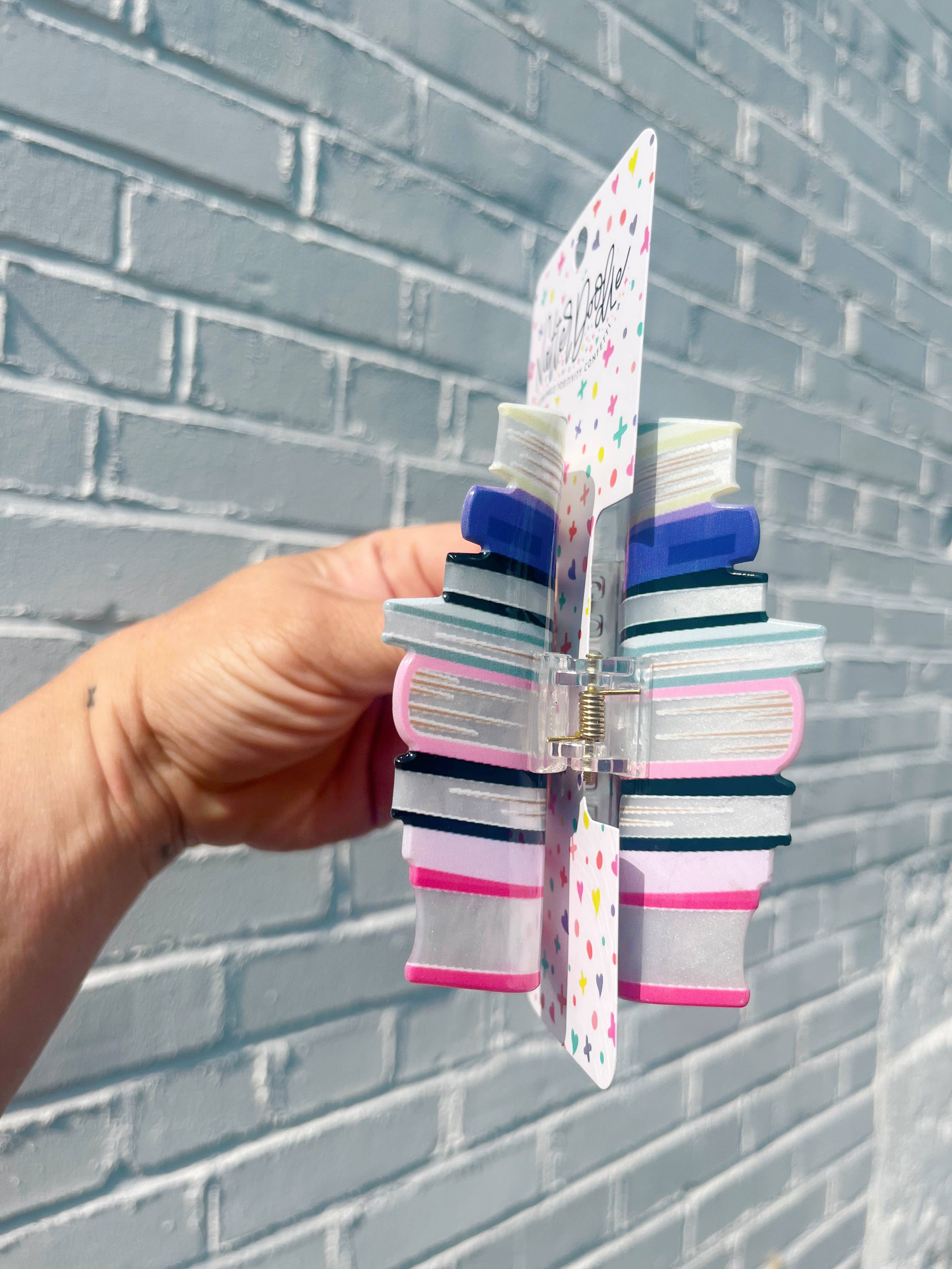 NatterDoodle – wholesale Hair clip – Women’s – Read My Clips Book Hair Claw | Book Lover Hair Accessory 18