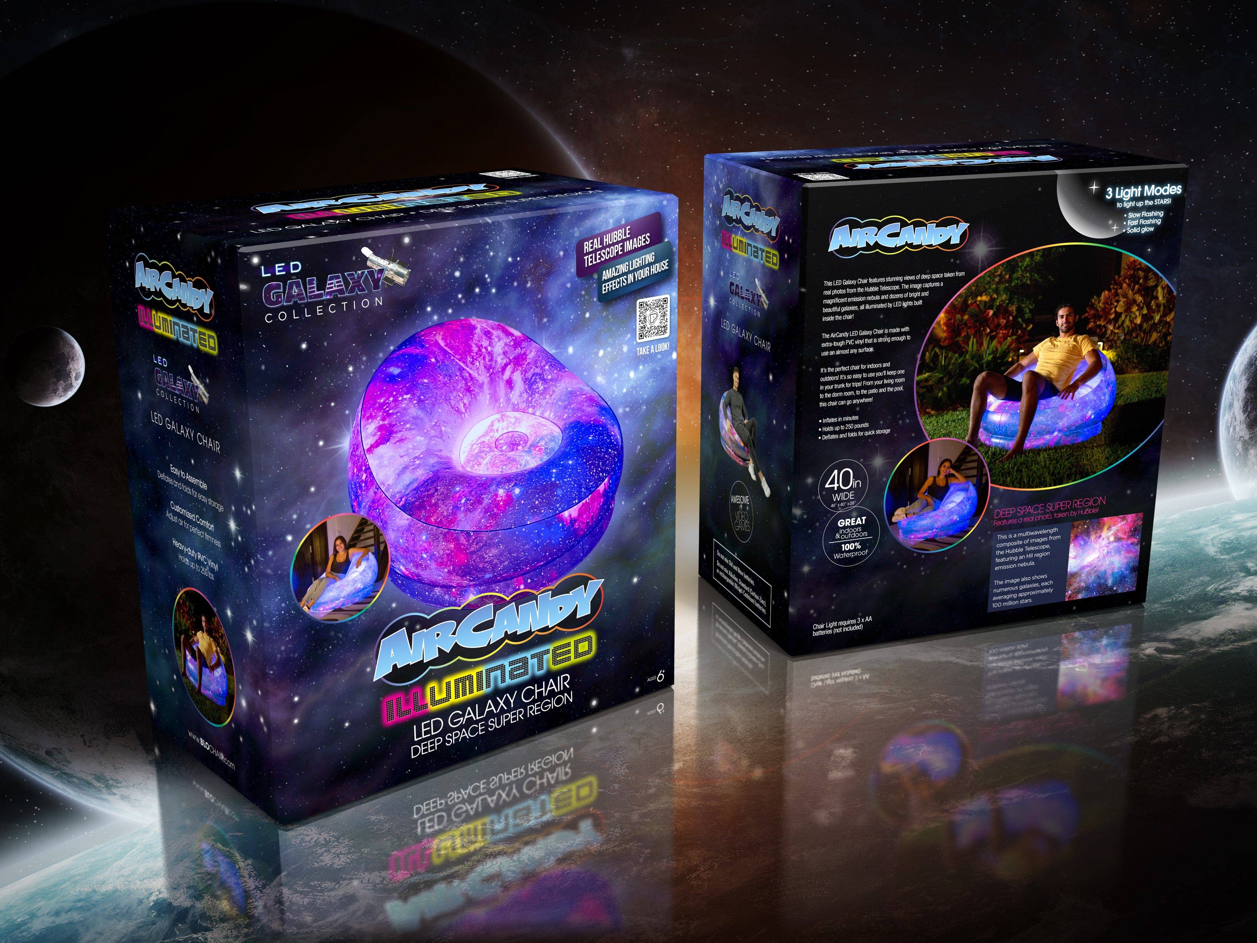 PoolCandy – wholesale Chair – AirCandy Inflatable Illuminated LED Galaxy Chair3