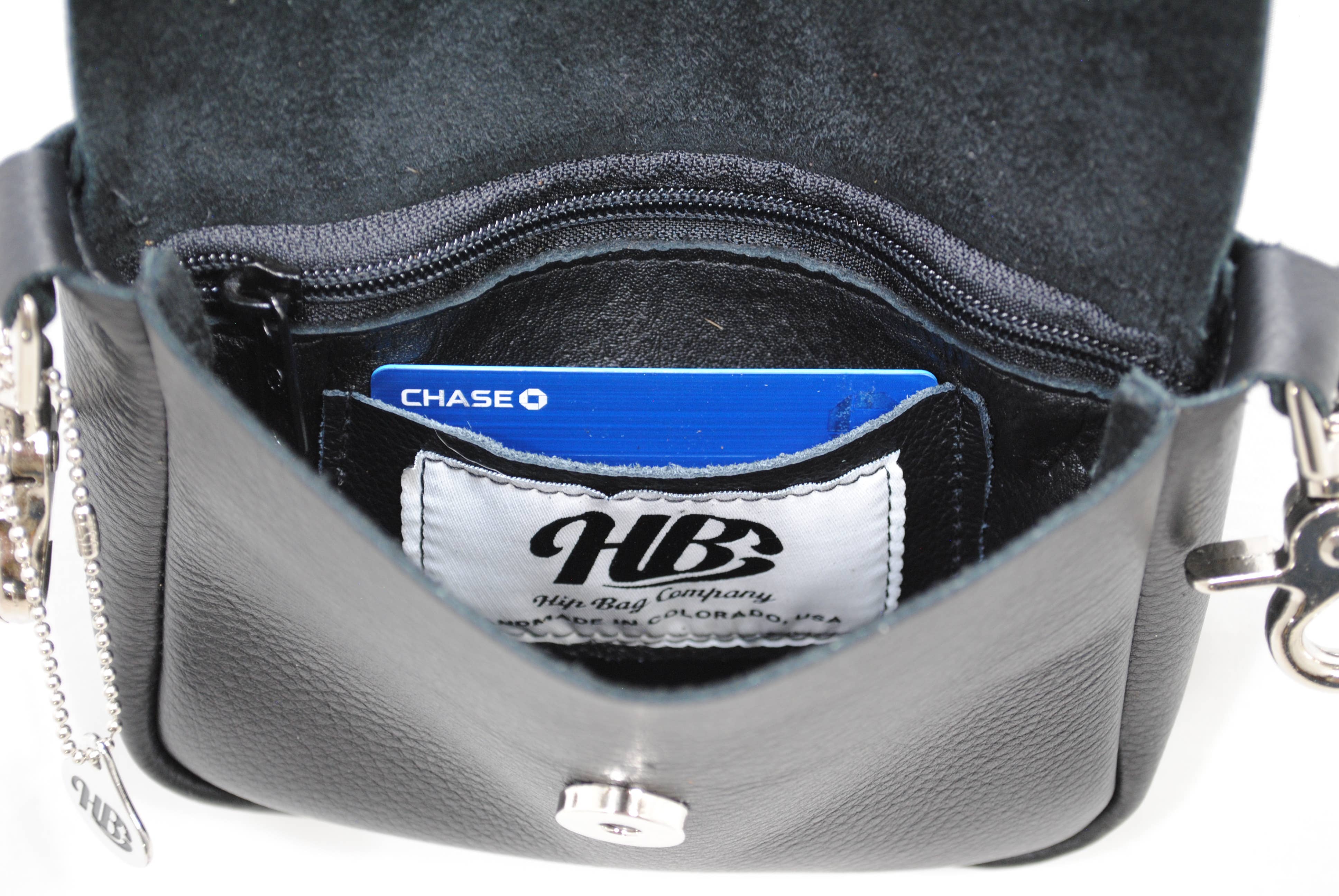 Hip Bag Company - Wholesale Belt Bag - Women's - Double Pocket Whip Stitch Hip Bag 3.3-051