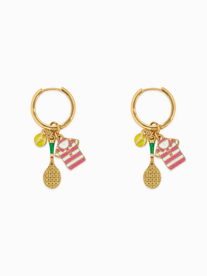 Gameday Cute Sporty Color Tennis Earrings for wholesale by Sessori