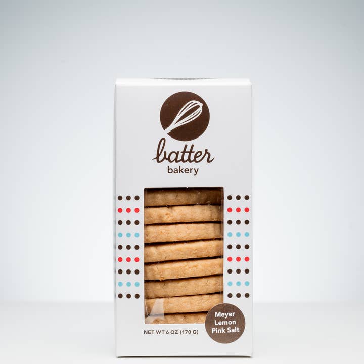Batter Bakery - Wholesale Cookie - Meyer Lemon Pink Salt Shortbread