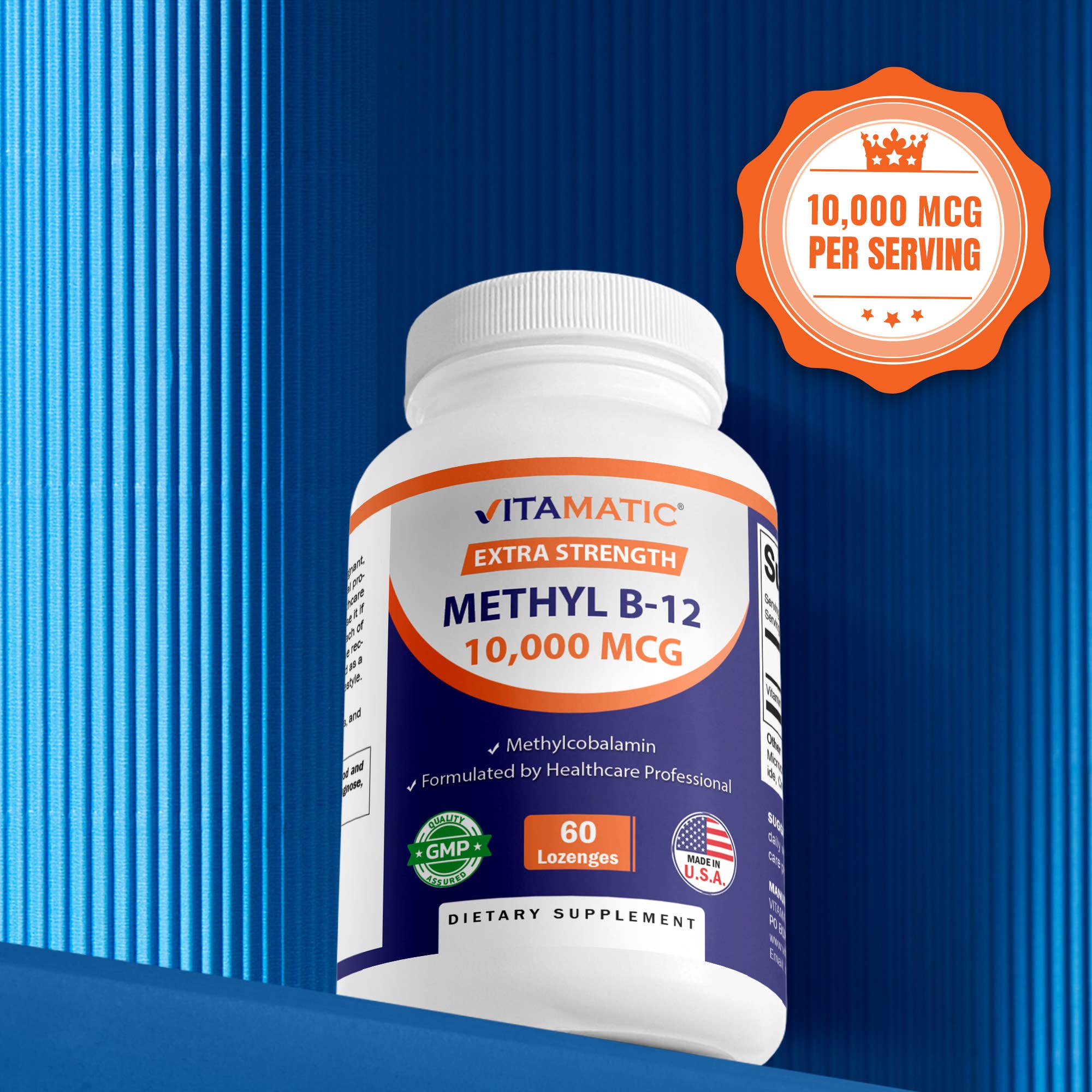 Vitamatic - Wholesale Oral Supplement/Vitamin - Vitamatic | Methyl B12 10,000 mcg | 60 Lozenges4