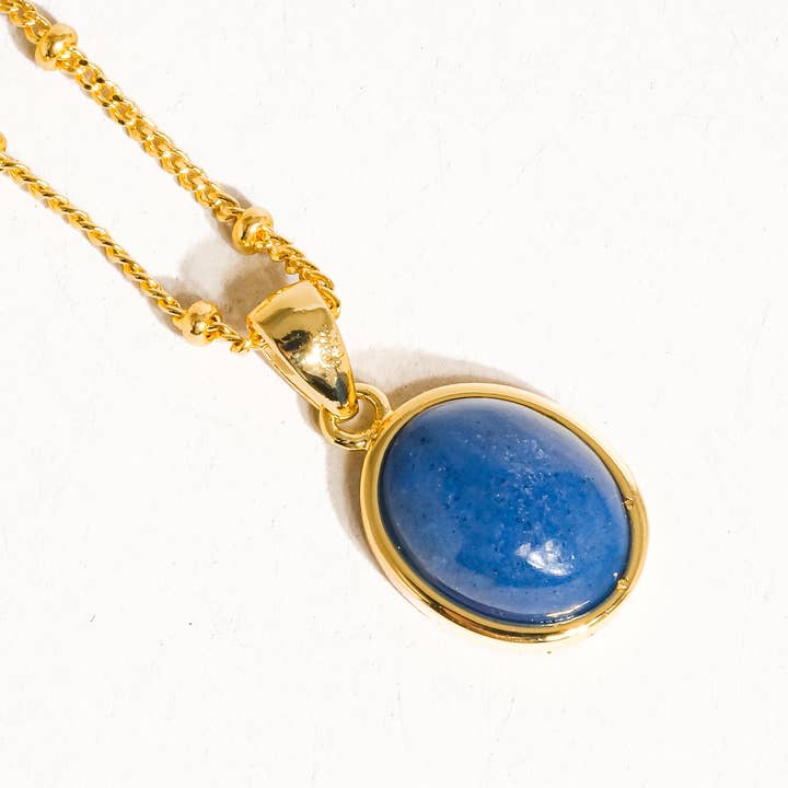 Flânerie by MAIQ - Vendita all'ingrosso Collana con ciondolo/pendaglio - Collana Caillou in oro 18 carati con pietre naturali assortite8