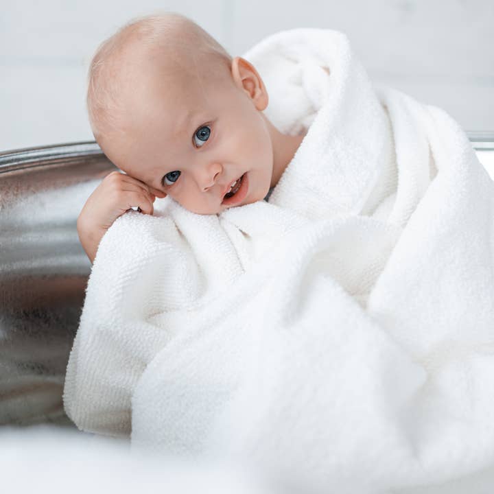 Hemp Terry Body Towel in White Color for wholesale by Natural Fiber