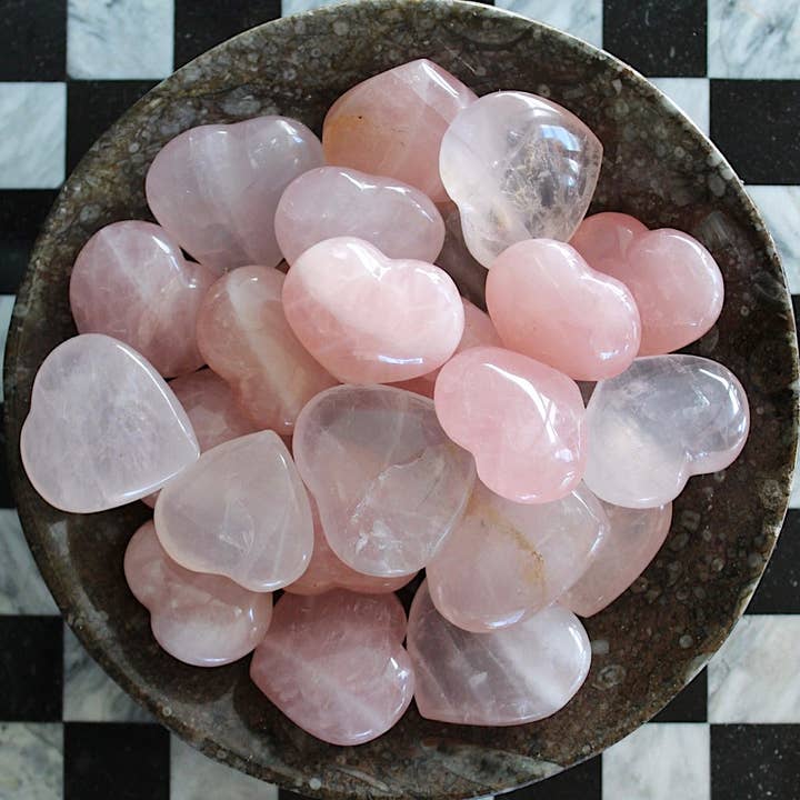 Pebble House - Wholesale Spiritual Stone/Crystal - Rose Quartz Heart (Crystals & Stones)