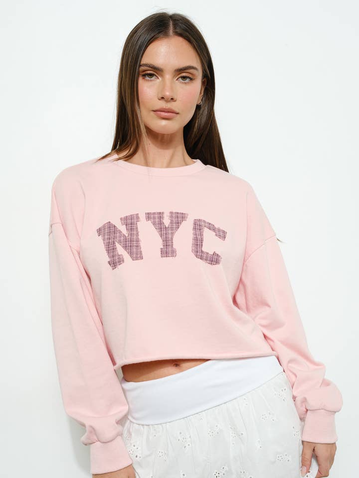 NYC SWEATSHIRT- Casual, Youthful, Comfy for wholesale by Pretty Garbage