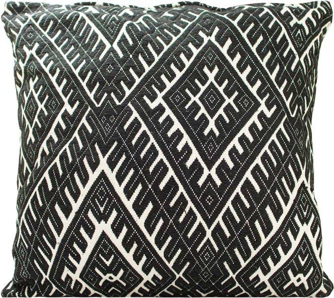 Vintage Addiction - Wholesale Throw Pillow Cover - Black and White Diamond Pattern Pillow Cover3