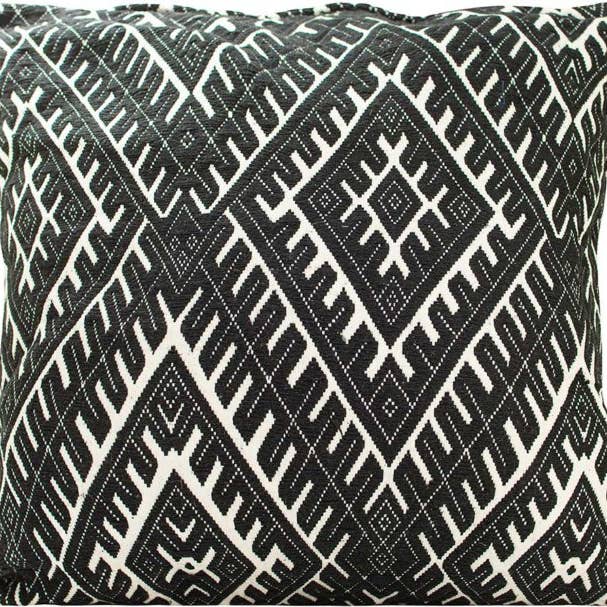 Vintage Addiction - Wholesale Throw Pillow Cover - Black and White Diamond Pattern Pillow Cover3