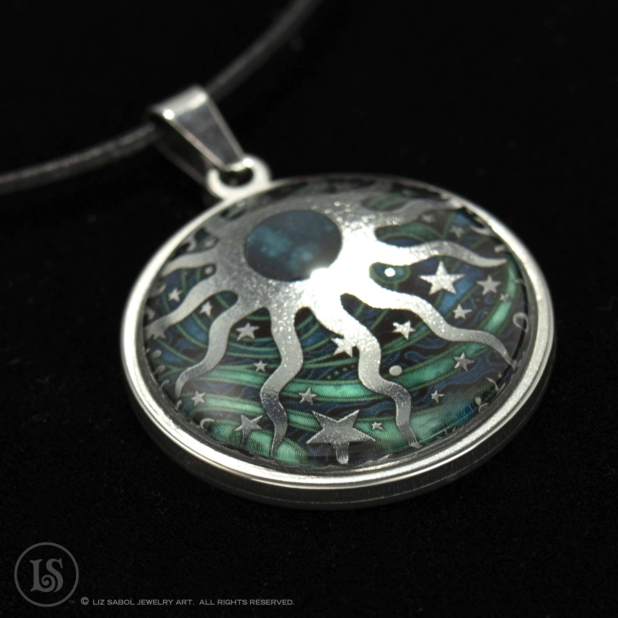 Liz Sabol Jewelry Art - Wholesale Halskettinghanger - Hemelzon hanger, 28mm8