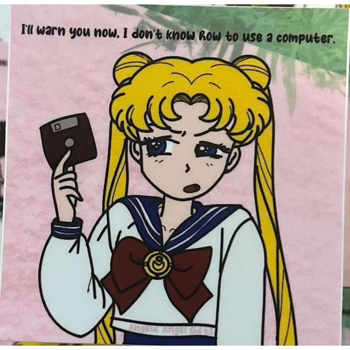 Sailor Moon vattentäta vinylklistermärken för bärbara datorer för wholesale av Angelic Angel Gifts