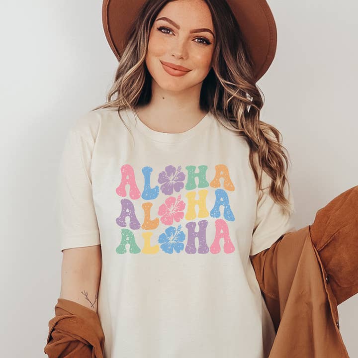 Distressed Aloha Hawaii Family Shirts for wholesale by Foxburys