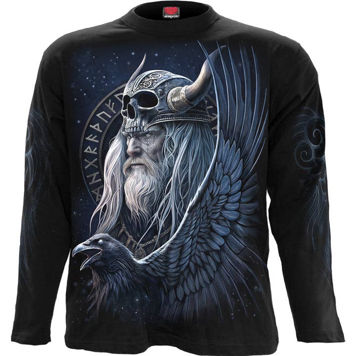 Spiral - Wholesale T-Shirt (Graphic) - Unisex - ODIN'S WARRIOR - Longsleeve T-Shirt Black