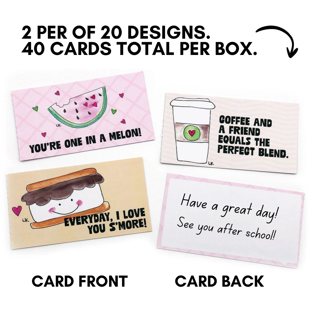 Papersalt - Wholesale Stationery/Notecard Set - Sprinkle Kindness Affirmation Card/Lunch Notes (Boxed Set) 2