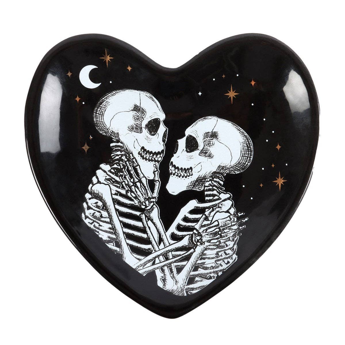 Something Different Wholesale – wholesale Jewellery dish – Skeleton Couple Heart Trinket Dish1
