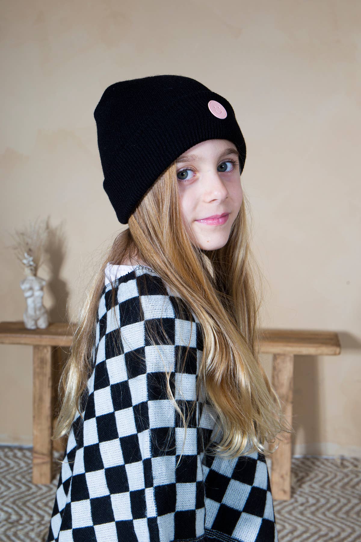 Loven x Mini Momo - Wholesale Mommy & Me Sets - Mommy and Me Matching Cape Blanket Poncho - Checkered6