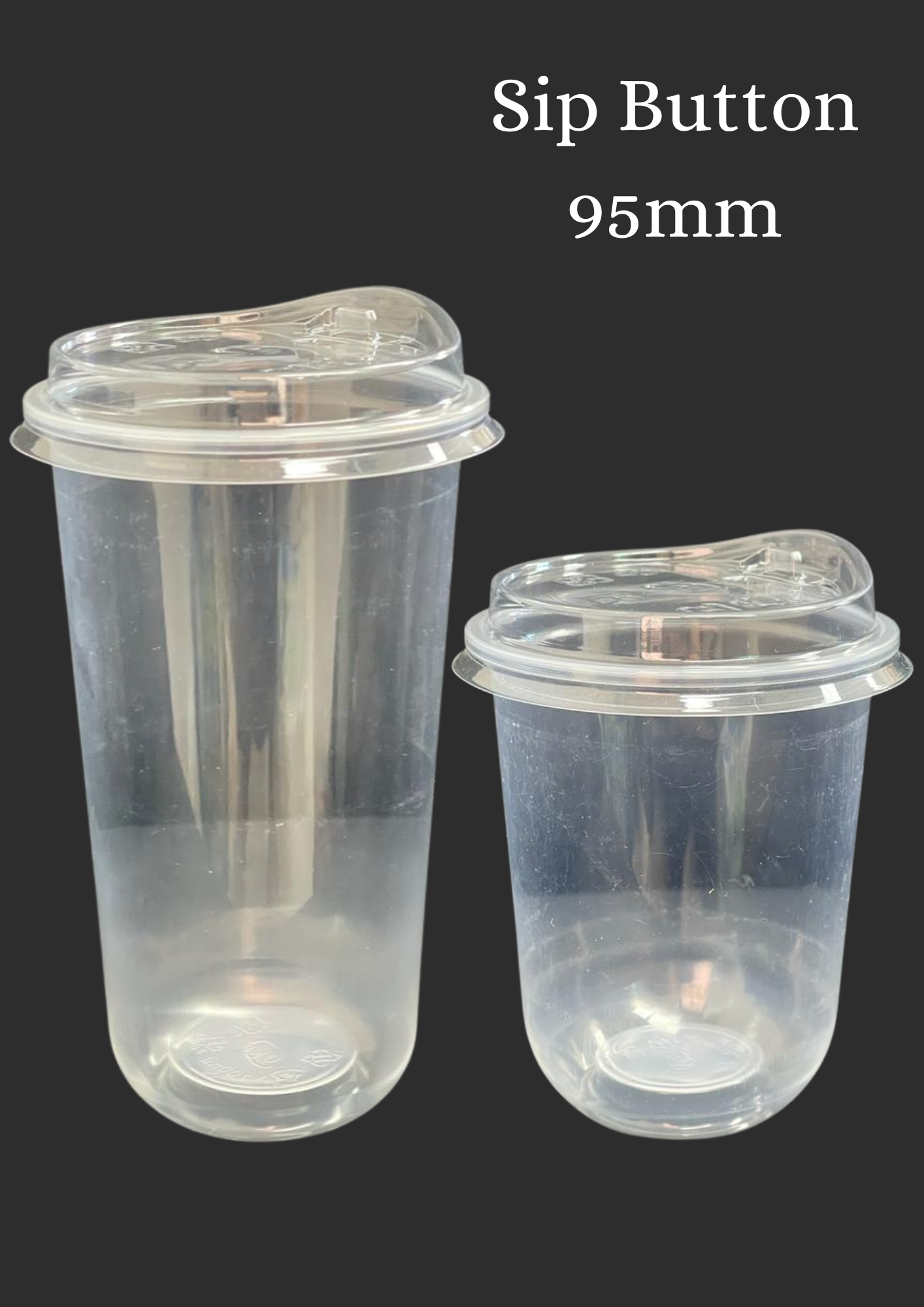 UNIMIX FLORAL - Wholesale Drinking Glass/Cup - PP Q Cup&Lids in Various Sizes&Types 95mm 100/PK9
