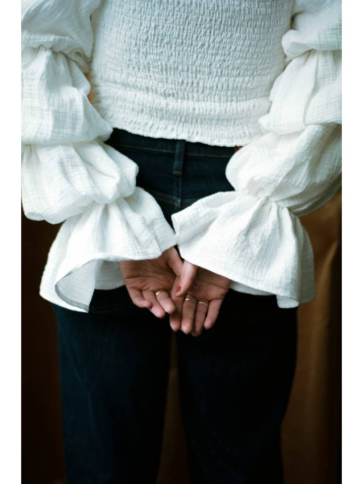 House Of Useless - Wholesale Blouse - Women's - Ivory Top4