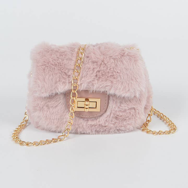 3AM BY H&D ACCESSORIES - Wholesale Crossbody Bag - Women's - Faux Fur Mini Bag4