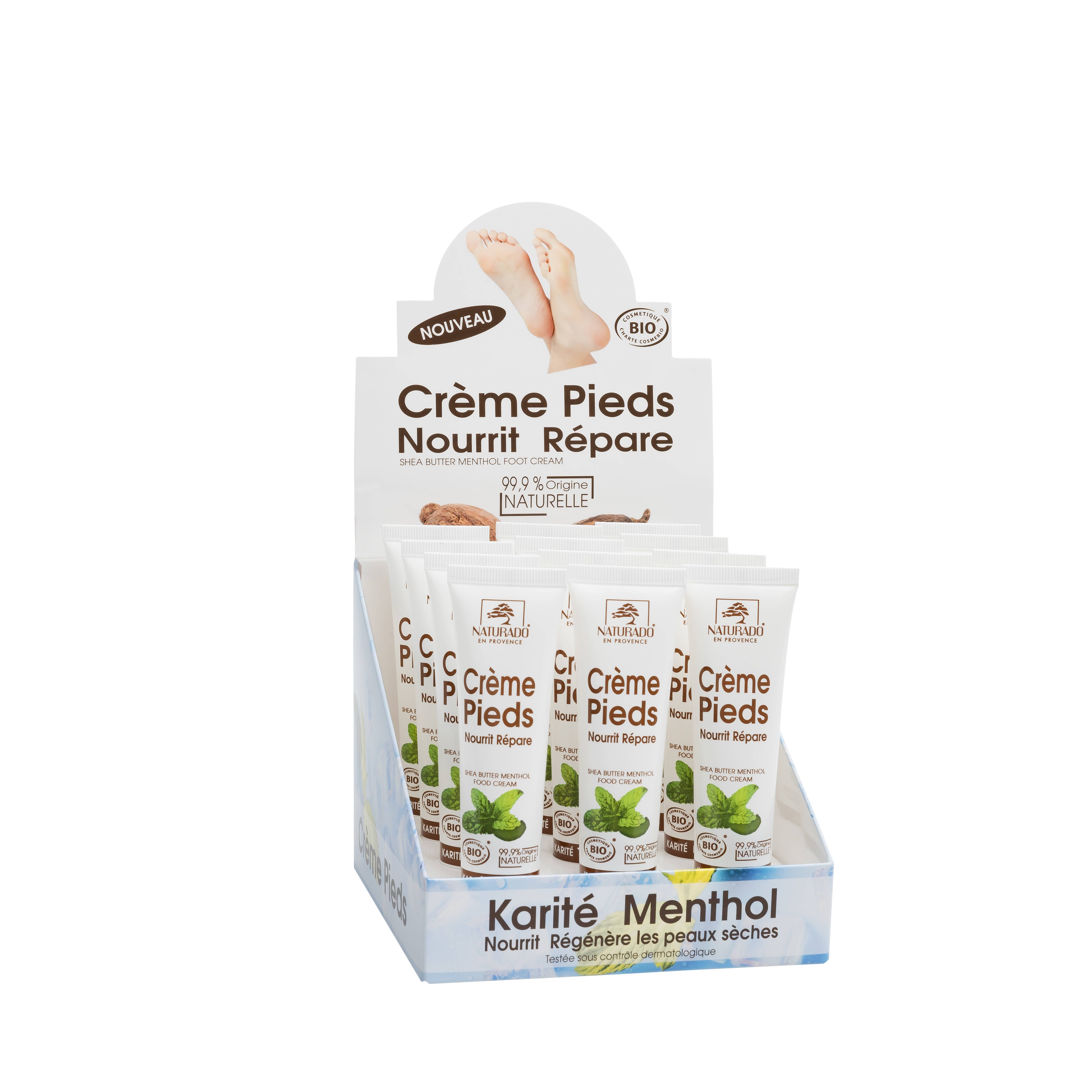 NATURADO EN PROVENCE - Wholesale Foot Cream - Ecocert Organic Freshness Repairing Foot Cream 40ml1