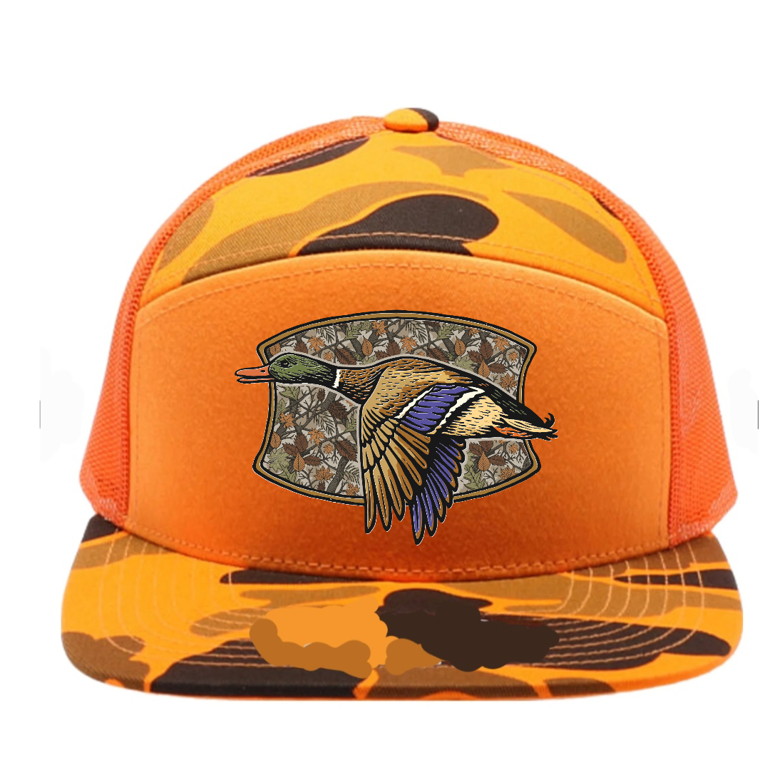 ThatsRad - Wholesale Trucker Hat - Unisex - Adult 7 Panel Camo Mallard Duck Snapback Hat 2