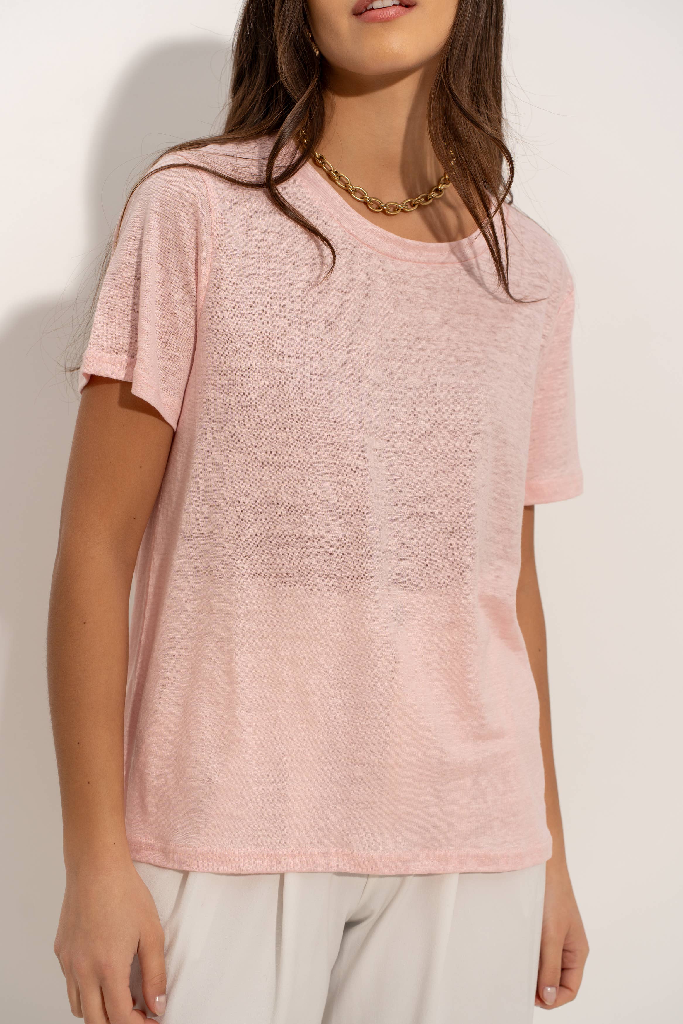 jw.atelier - Vente T-shirt – femme - T-shirt col rond en lin 31