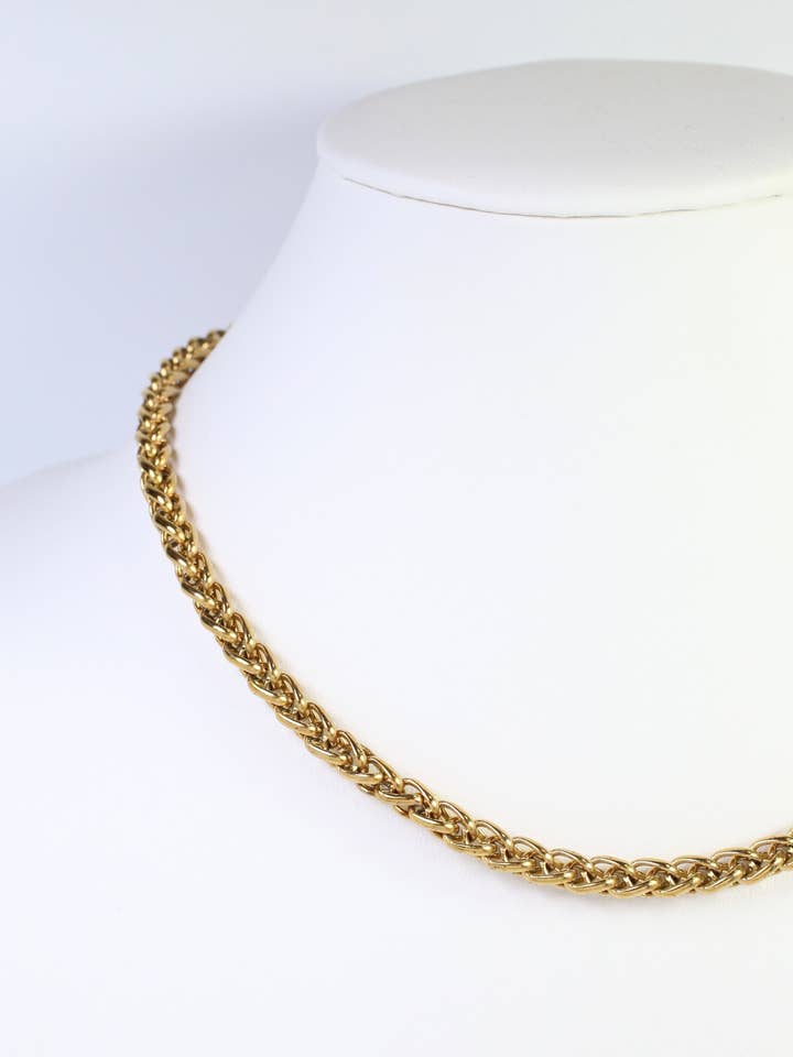 Lake Placid Link Chain Necklace WP Gold for wholesale by Caroline Hill