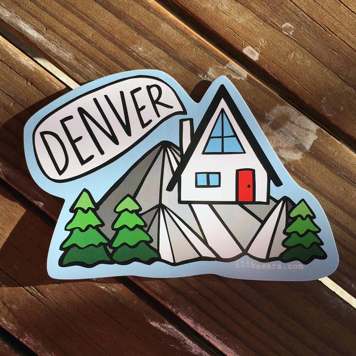 sticker | denver a-frame for wholesale by ilikesara | art + goods