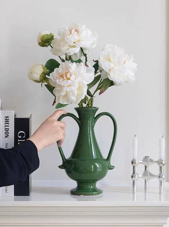 INSPECIAL HOME - Wholesale Vase - Vintage Dual-Handled Ceramic Vase2