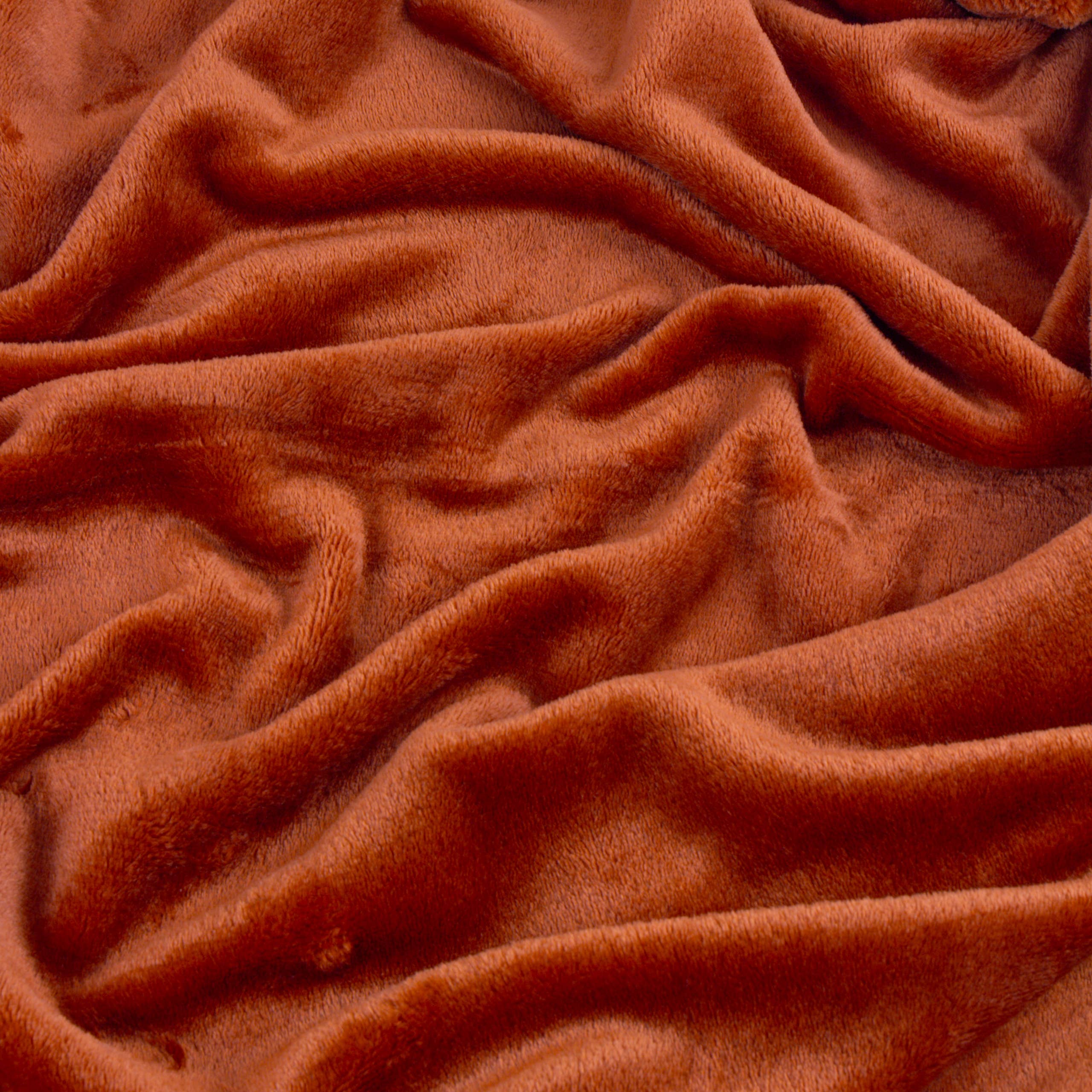 Harrow Fleece Throw Rust for wholesale on Faire2