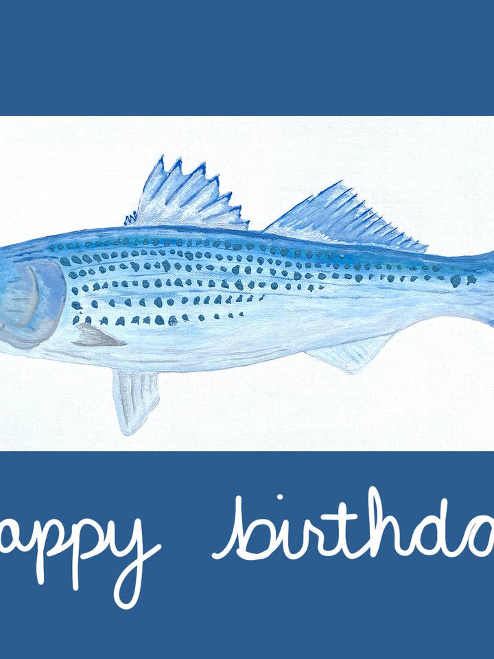 Striper Happy Birthday for wholesale by Citrus Daisy