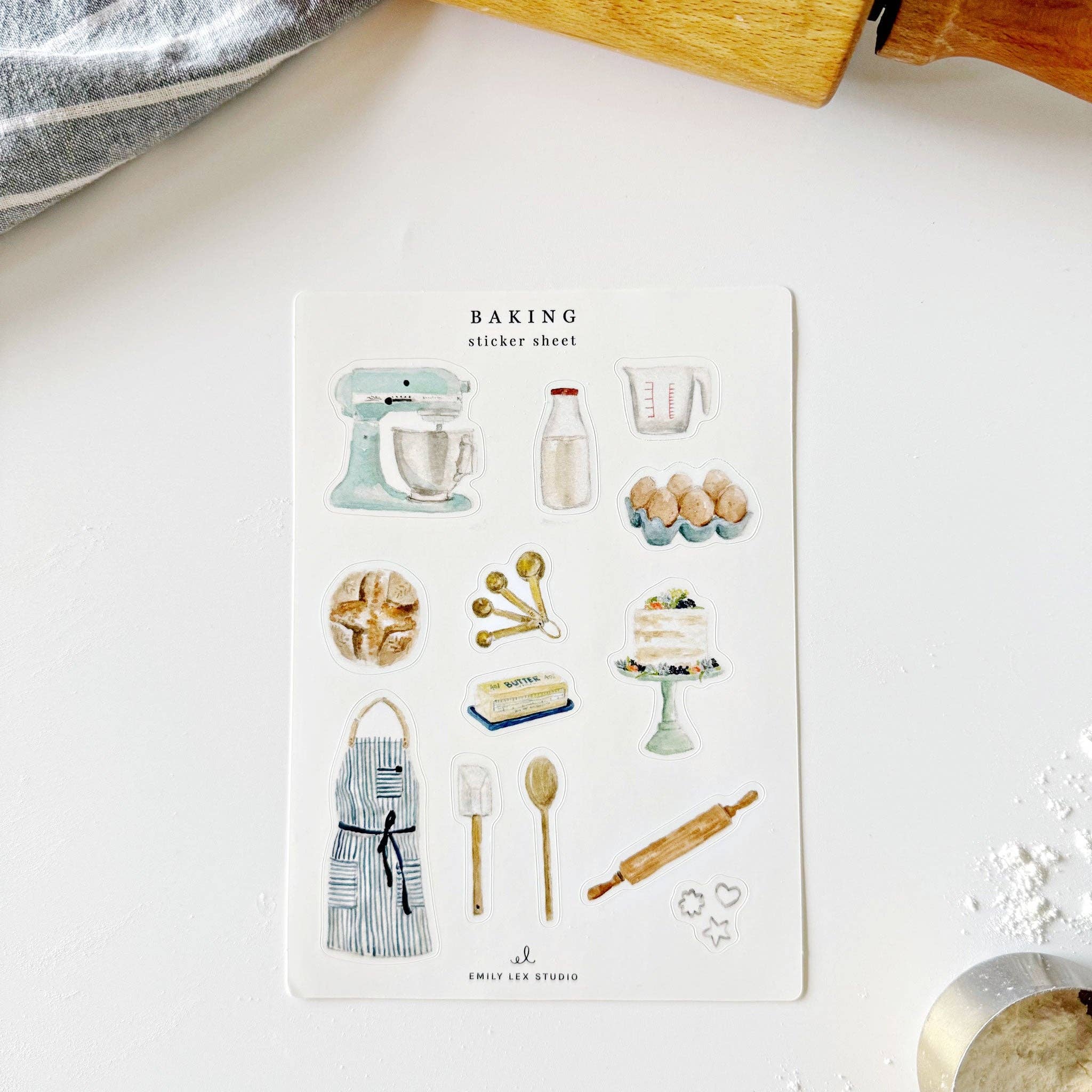 emily lex studio - Wholesale Sticker - baking sticker sheet1