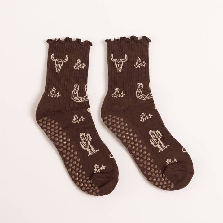 The Soul Care Club - Wholesale Socks - Women's - Wanderin' West Grip Socks2