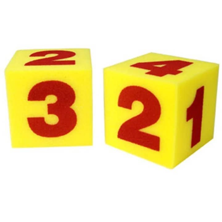 Giant Soft Foam Numeral Cubes, Set of 2 for wholesale by Learning Resources