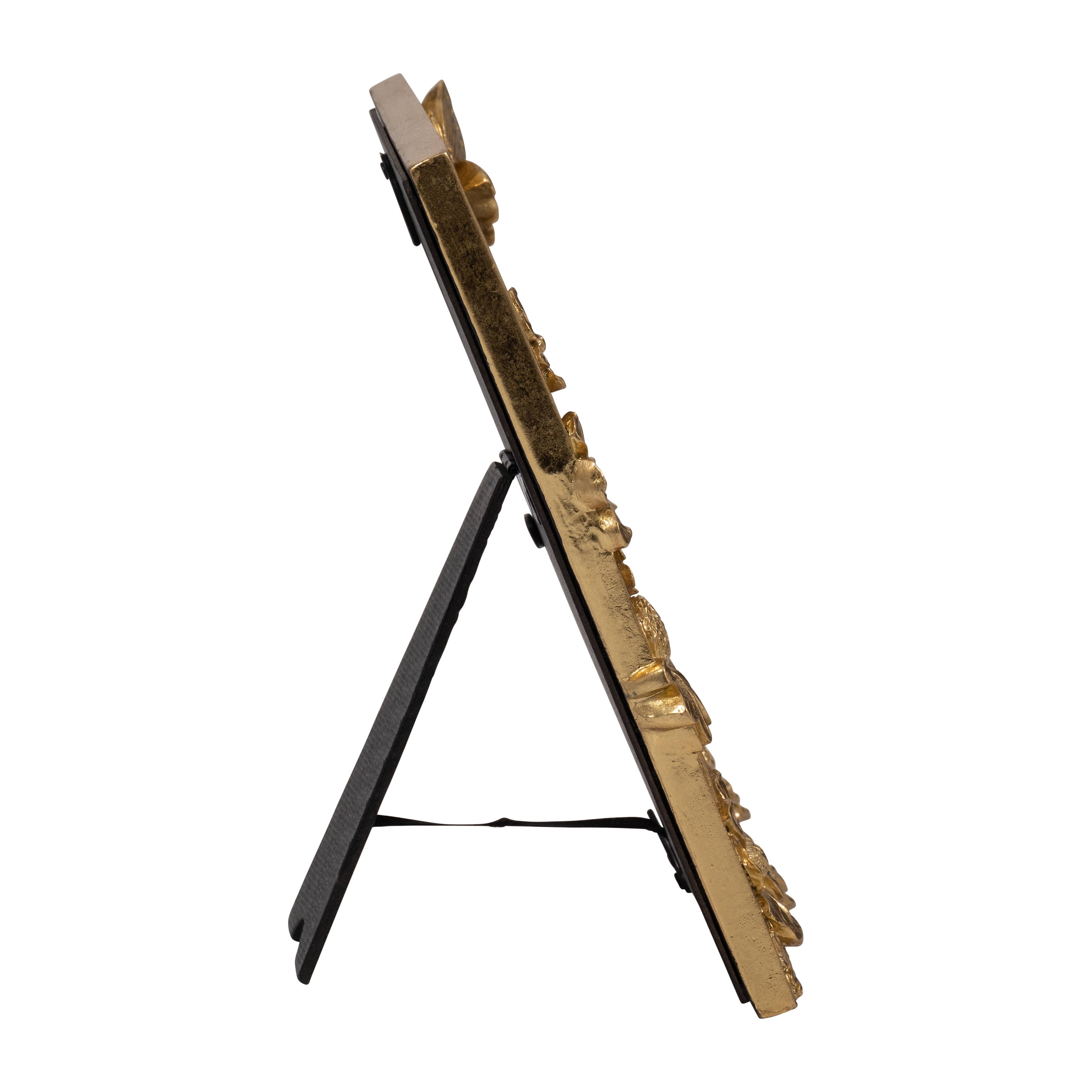 Sagebrook Home - Wholesale Picture Frame - Resin Boho Spring Time Photo Frame - Gold, 4x6 in.6