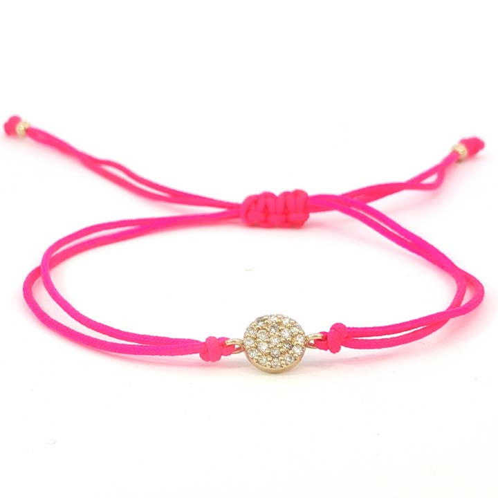 14kt Gold Jewelry Bracelet String Diamond Circle for wholesale by Bozkurt Jewelry